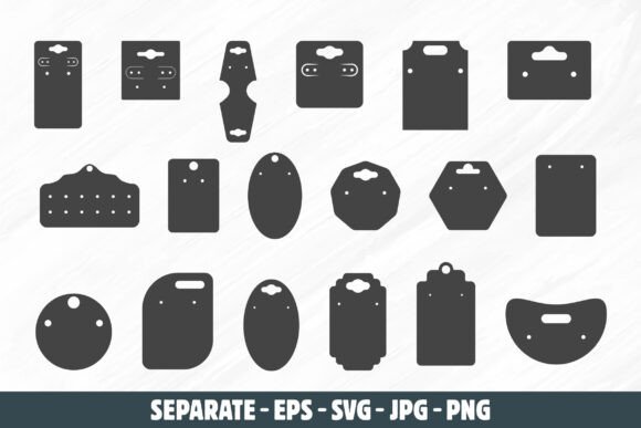 Download Earring Display Card Svg, Earring Cards - Display card svg Collection