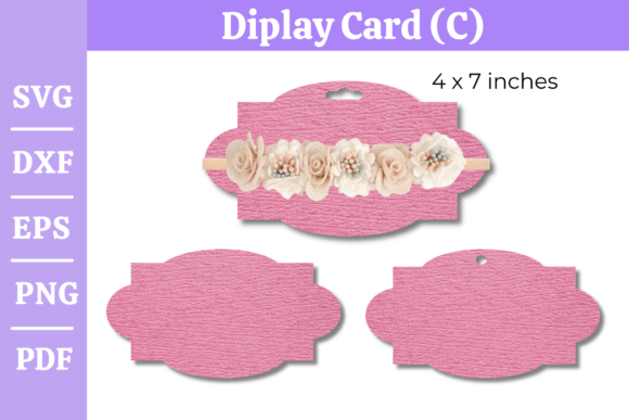 Download Headband Display Card SVG / Template #CC - Display card svg Collection