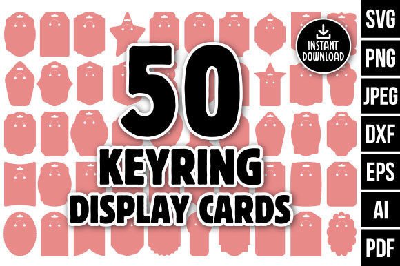 Download Keyring Display Card Svg Bundle, Keyring - Display card svg Collection