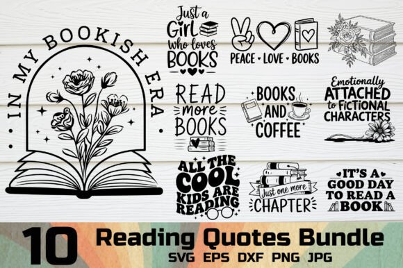 Download Reading Book SVG Bundle - Reading book svg Collection