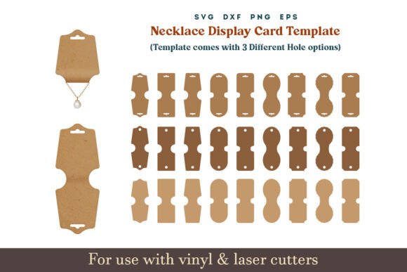 Download Necklace Display Card SVG Template - Display card svg Collection