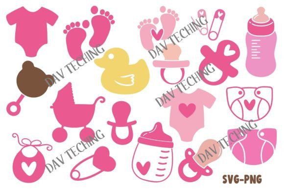 Download Baby Girl Shower SVG Bundle - Premium Resources