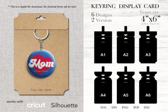 Download Keyring Display Card Svg 4"x6" Template - Display card svg Collection