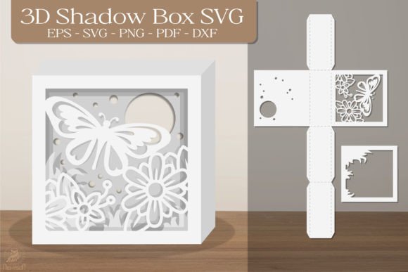 Download Butterfly 3D Shadow Box Printable SVG - Printable svg Collection