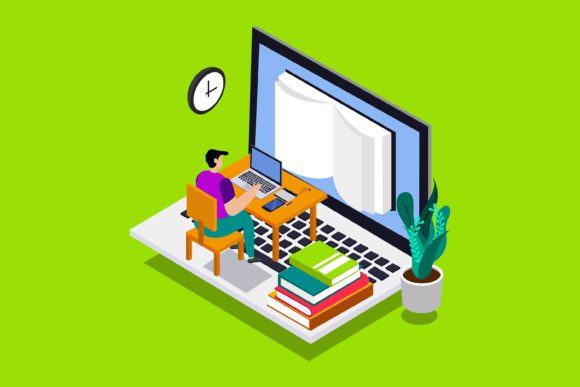 Download Flat Illustrattion Productive Time - Premium Bundle